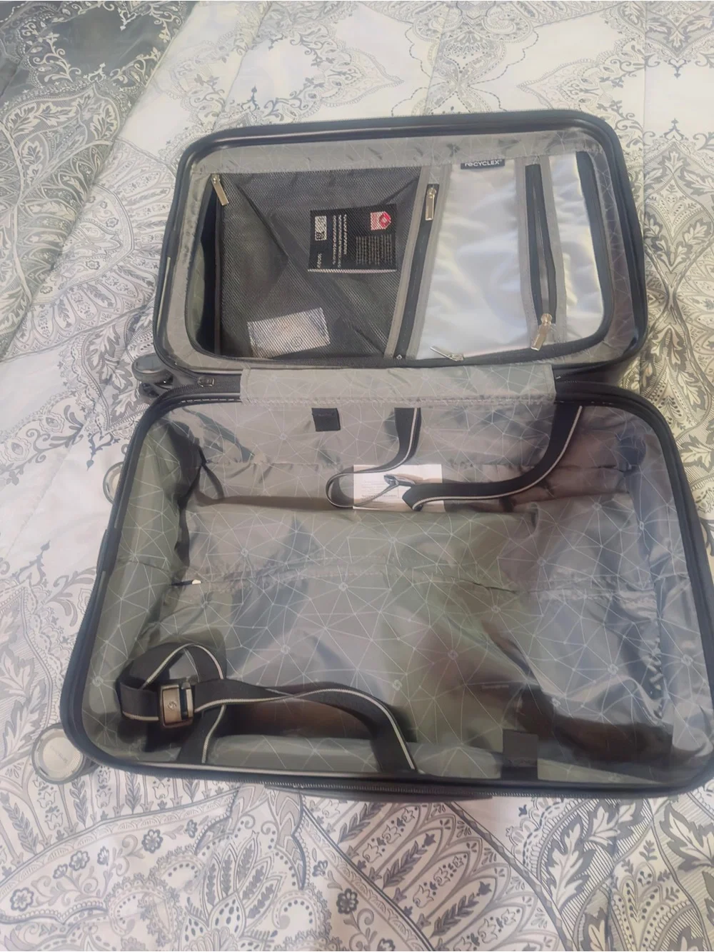 Black Hard-Shell Carry-On Suitcase - Men Bags